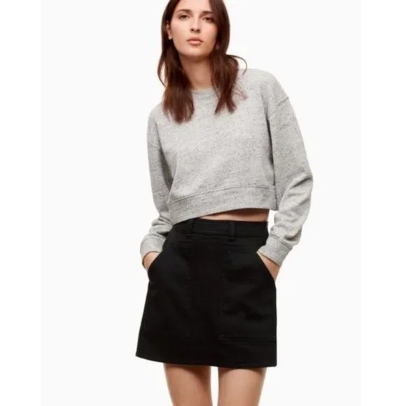 Aritizia Wilfred Free Penske Black Mini Skirt - Picture 1 of 5